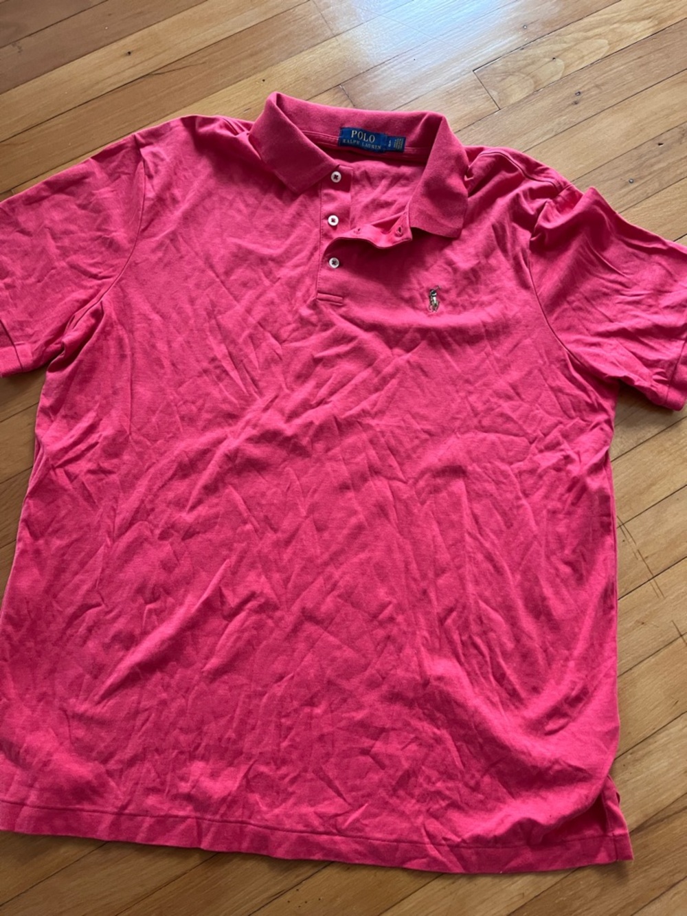 Ralph Lauren Men's Reddish Pink Polo Shirt